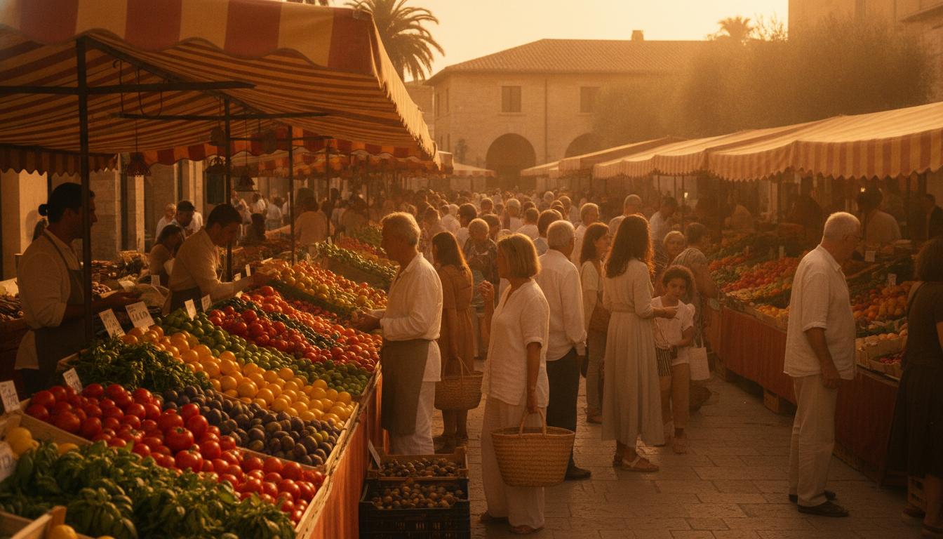 Market scene